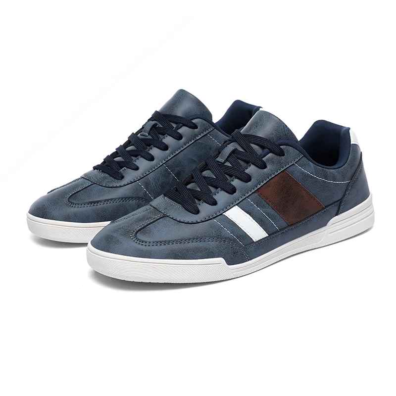 Zapatillas Casuales de Hombre con Punta Ancha y Suela Plana de Goma TPR